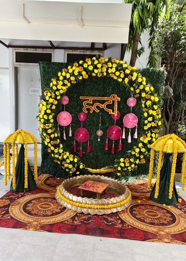Pool side haldi in manesar